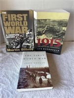 World War l (3) Books large soft