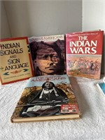 Native American Large Hard Back Books (4)