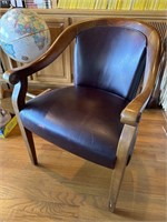 Leather Arm Side Chair