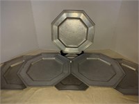 Vintage AMERALLOY Providence Octagonal Pewter 10"