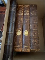 Antique Leather Hard Back Books the book of