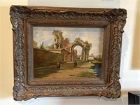 Ornate Framed Painting on Canvas by Anri  19