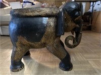 Nice wooden elephant plant stand, made in