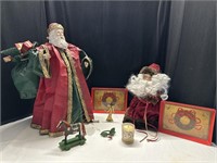 Silvestri paper mache Santa, 18”,  Santa tree