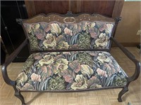 Stunning antique settee.  Great condition, metal