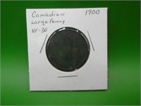 1900 V F 30 Canadian Large Penny