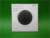 1910 M S 60 Canadian Large Penny