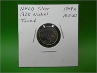 1944 C   N F L D  .925 Silver M S 60 Nickel