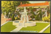 Vintage Memorial Fountain Catskill N.Y. PPC