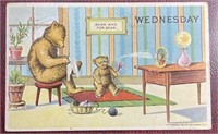 Antique Postmarked 1907 Bear Wednesday PPC