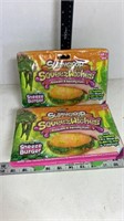 2 New Slimy Gloop SqueezWiches Slime Sets for