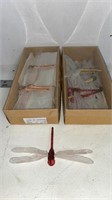 2 Boxes of Dragonfly Craft Decor