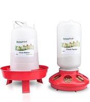 1L Chick Feeder and 1.5L Chick Waterer Kit