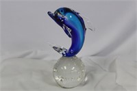 An Art Glass Dolphin