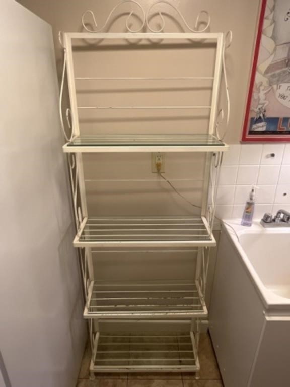 Metal and Glass Wire Rack