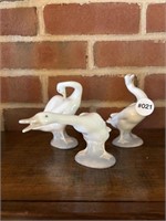(3) Lladro Geese