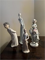 (5) Lladro Type Figurines