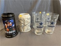Dallas Cowboys Tumblers with Beer Steins