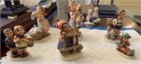 6 Hummel Figurines. Two With Damage