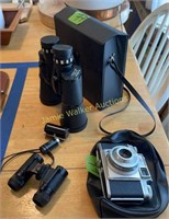 Agfa Prontor-svs Camera, Binoculars. Sears 10x50,