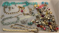 Costume Jewelry Necklaces, Clip-on Earrings Etc