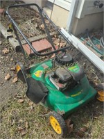 Weed eater 500 series push mower. Backyard
