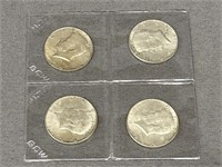 (4) Kennedy 1964 Silver Half Dollars