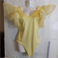 Gorgeous LYANER Body Suit w/ Snap Closure #M32