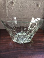 Beautiful Heavy Etched Crystal Bowl