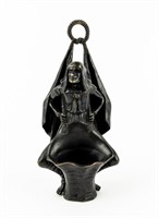 Cast Metal Medieval Man Hanging Matchstick Holder