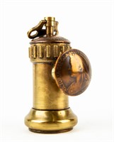 Brass Figural Match Safe / Matchstick Holder