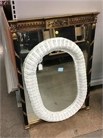 Pair Wall Mirrors - largest approx. 20x30