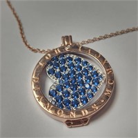 $500 Silver Diamond And Cz 28" Necklace