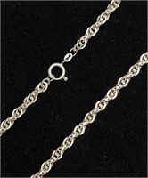 $270 Silver 24.6G 22" Necklace