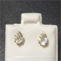 $300 10K  Moonstone(0.5ct) Earrings