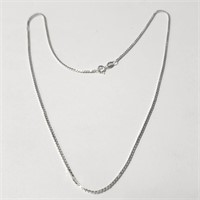 $60 Silver Box Chain 18" Necklace