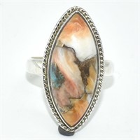 Silver Oyster Turquoise(7.25ct) Pendant