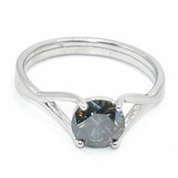 Silver Moissamite(1.35ct) Ring