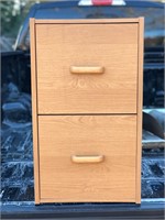 Two Drawer Filing Cabinet (faux wood)