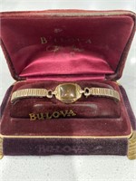 Bulova Watch, 14K Rolled Gold Bulova plate