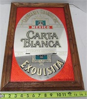 15x21" Carta Blanca Cerveza Mirror