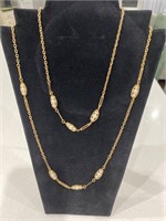 16” & 20” Gold Colored Necklaces, Sarah Cov