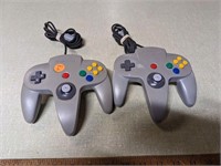2 Nintendo 64 Controllers