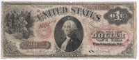 1875 LARGE US $1 LEGAL TENDER BANK NOTE
