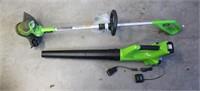 Greenworks Weed Eater/ Blower w/ Battery & Charger