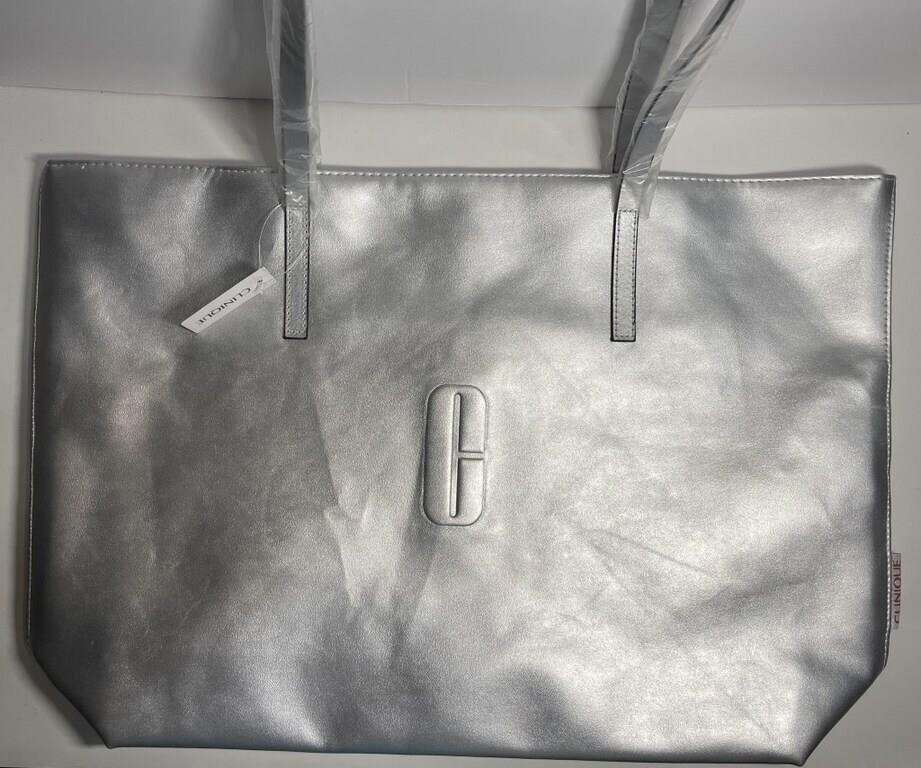Silver Clinique Tote bag