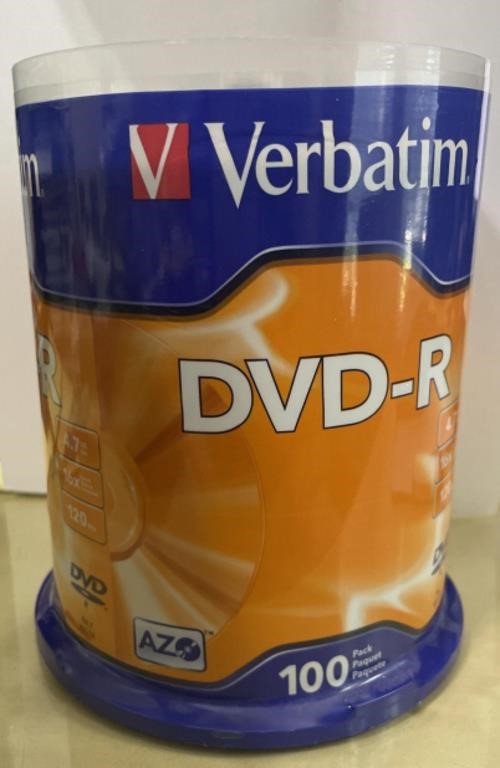 Verbatim AZO DVD-R 100 Pack 4.7GB 16X