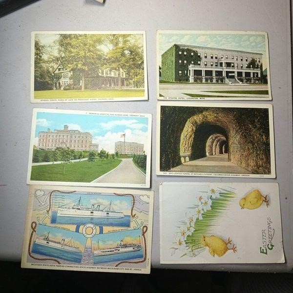 6 Vintage US Postcards Washington DC