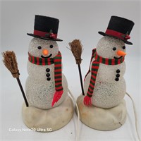 Snowman decorative table lights