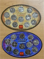 Cdn $.25 Coin 12 pc Collection (1999,2000)